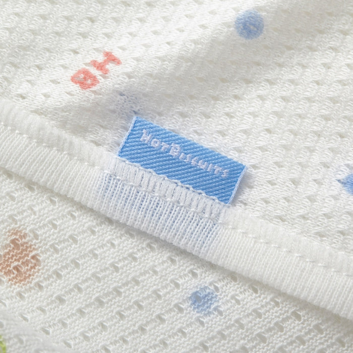 総柄メッシュ天竺短肌着