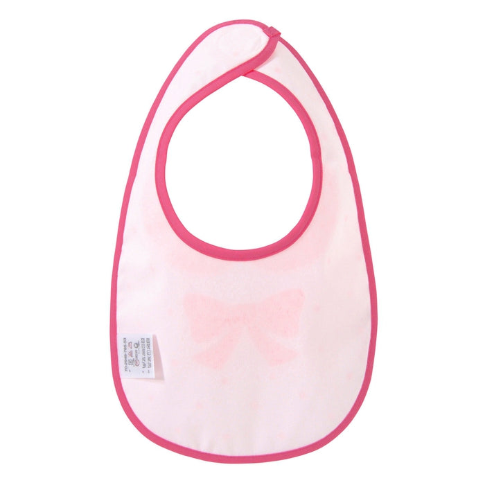[Unconfirmed] Made of waterproof material, round collar & ribbon print bib