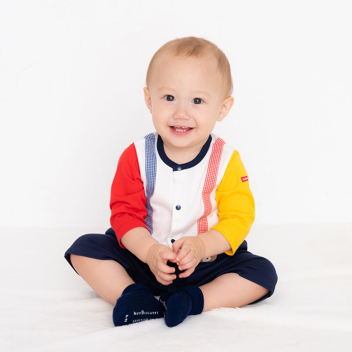 ７分丈カバーオール