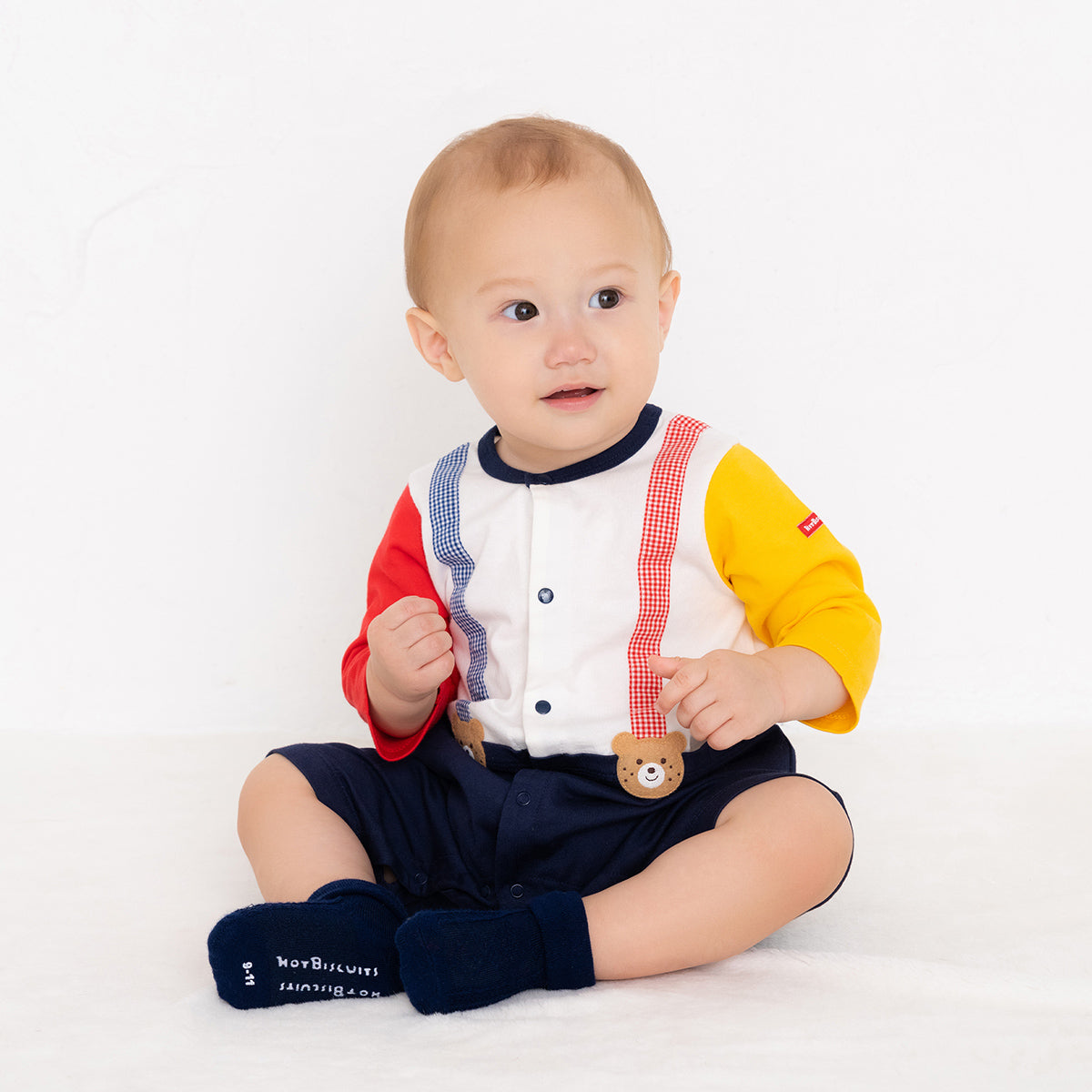 ７分丈カバーオール