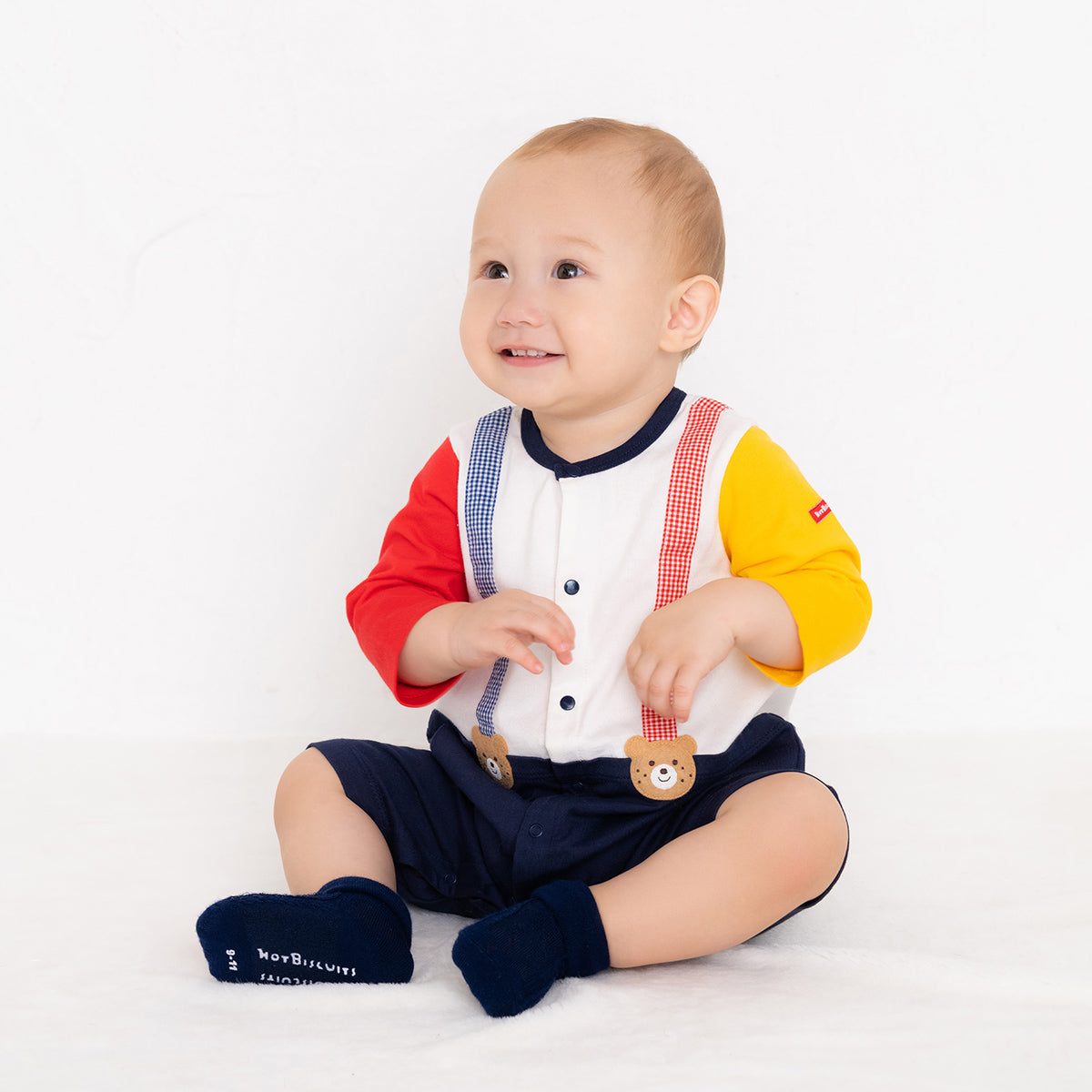 ７分丈カバーオール