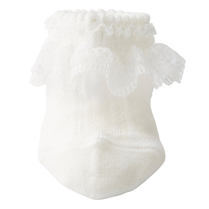 baby socks with lace