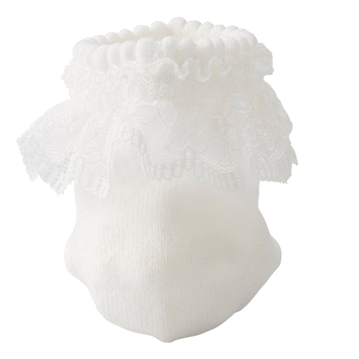 baby socks with lace