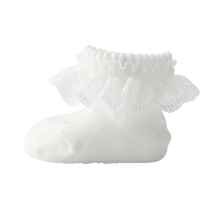 baby socks with lace
